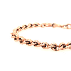 Pre Owned 9ct Rose Gold Rollerball Bracelet ZV853